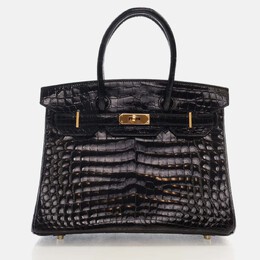 Hermes: Чёрная сумка  Birkin 30