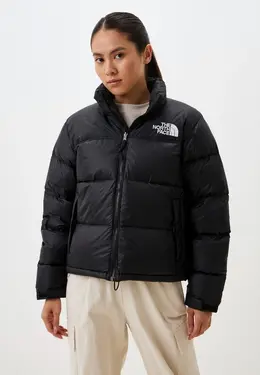 The North Face: Чёрный пуховик 