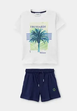 Trussardi Junior: Белый костюм 