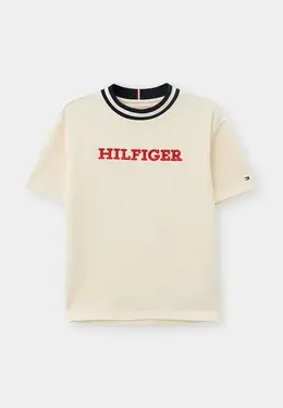 Tommy Hilfiger: Бежевая футболка 