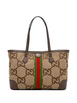 Gucci Pre-Owned: Коричневая сумка-шоппер 