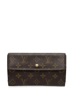 Louis Vuitton Pre-Owned: Коричневый кошелёк