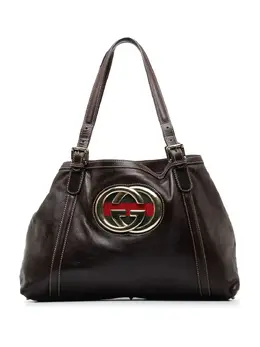 Gucci Pre-Owned: Коричневая сумка-шоппер