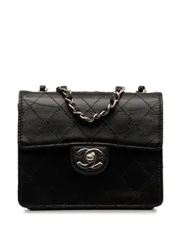 CHANEL Pre-Owned: Чёрная сумка через плечо 