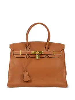 Hermès Pre-Owned: Коричневая сумка-шоппер