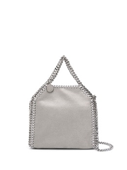 Stella McCartney: Светлая сумка-шоппер Tiny Falabella