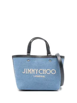 Jimmy Choo: Голубая сумка-шоппер 