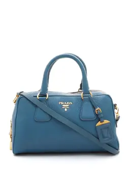 Prada Pre-Owned: Голубая сумка 