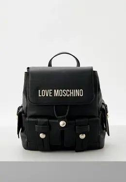 Love Moschino: Чёрный рюкзак 