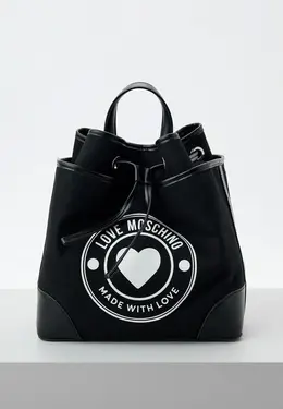 Love Moschino: Чёрный рюкзак 