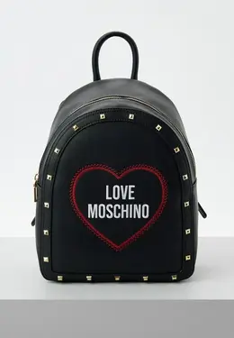 Love Moschino: Чёрный рюкзак 