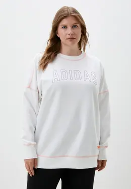 adidas: Белый свитшот 