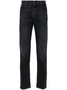 7 For All Mankind: Чёрные джинсы  Slimmy