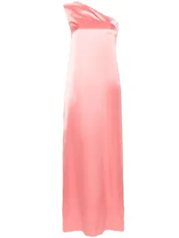 Lanvin: Атласное платье 