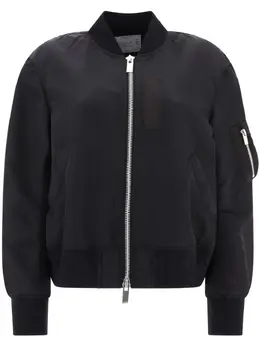 sacai: Куртка с воротником 
