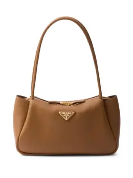 Prada: Коричневая сумка-шоппер 