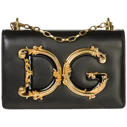 Dolce & Gabbana: Чёрная сумка  DG