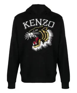 Kenzo: Чёрная толстовка  Tiger