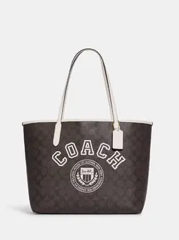 Coach: Коричневая сумка 