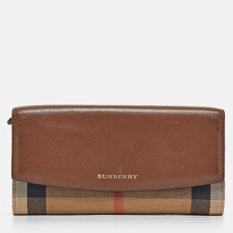 Burberry: Коричневый кошелёк  House Check