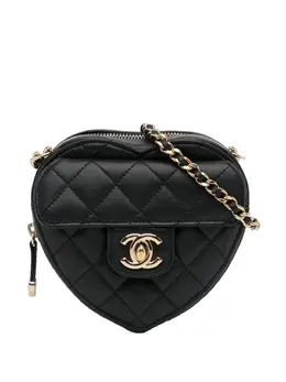 CHANEL Pre-Owned: Чёрная сумка через плечо 