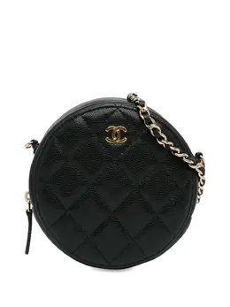 CHANEL Pre-Owned: Чёрный клатч