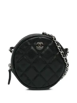 CHANEL Pre-Owned: Чёрный клатч 