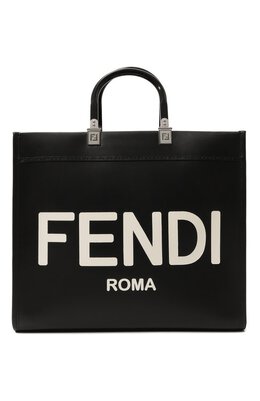 Fendi: Чёрная сумка Sunshine