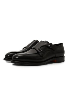 Santoni: Чёрные туфли 