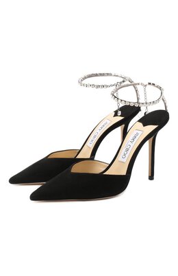 Jimmy Choo: Чёрные туфли Saeda 100