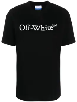 Off-White: Футболка Bookish с принтом