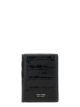 Tom Ford: Чёрный картхолдер  Logo