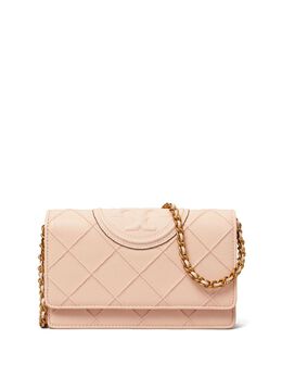 Tory Burch: Розовый кошелёк  Fleming