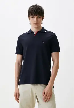 Tommy Hilfiger: Синее поло 