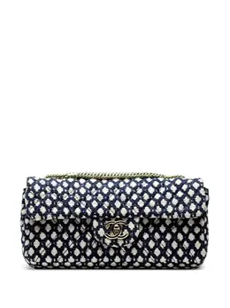 CHANEL Pre-Owned: Голубая сумка 