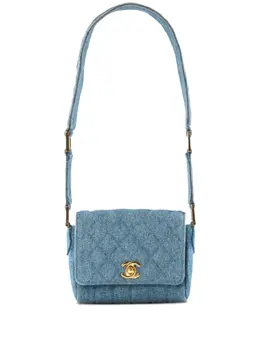 CHANEL Pre-Owned: Голубая сумка 