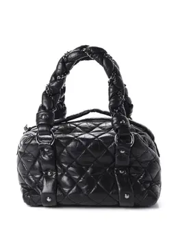 CHANEL Pre-Owned: Чёрная сумка-шоппер 