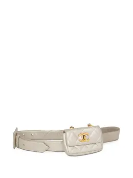 CHANEL Pre-Owned: Бежевая сумка 