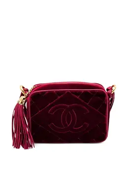 CHANEL Pre-Owned: Бордовая сумка 