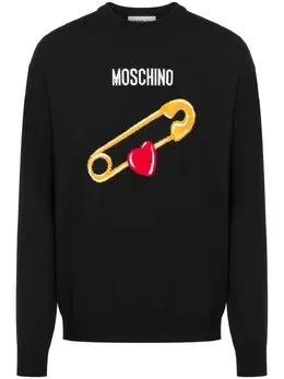 Moschino: Трикотажный свитер 