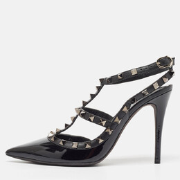 Valentino: Чёрные туфли Rockstud