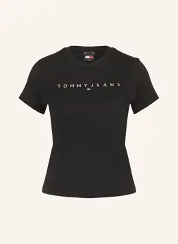 Tommy Jeans: Чёрная футболка 