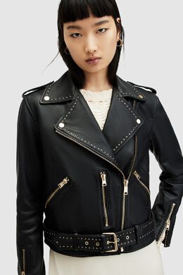 AllSaints: Кожаная куртка  Balfern