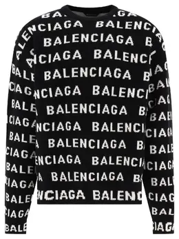 Balenciaga: Трикотажный свитер 