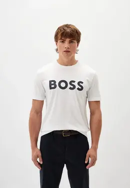 Boss: Белая футболка 