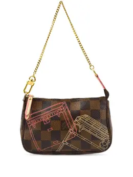 Louis Vuitton Pre-Owned: Коричневый клатч 