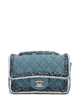 CHANEL Pre-Owned: Голубая сумка 