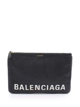 Balenciaga Pre-Owned: Чёрный клатч