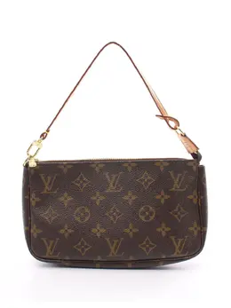 Louis Vuitton Pre-Owned: Коричневый клатч