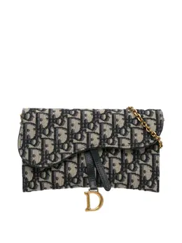 Christian Dior Pre-Owned: Голубой кошелёк